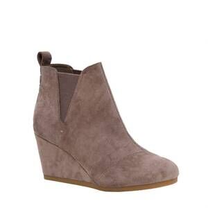 NEW DUNES women's zoey wedge bootie in taupe